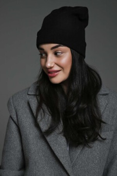 Шапка теплая в рубчик