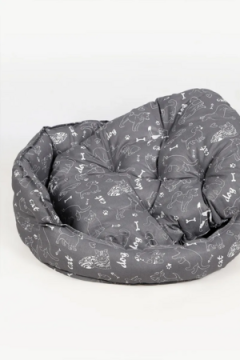 Лежанка для кошек и собак 50×60 с бортиками LDZB, бязь, 100% хлопок, износостойкая, Bio-Line