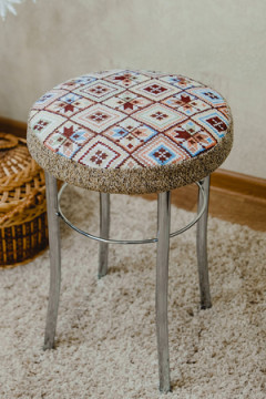 Подушка для мебели Сидушка на табурет круглая