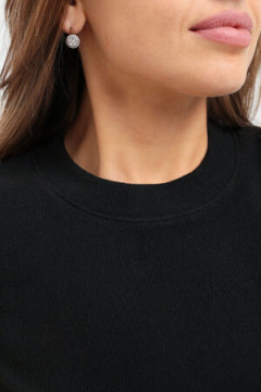 Футболка в рубчик (боковая молния)