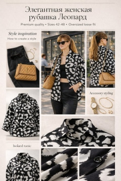 Рубашка LEO-BW-SH-01Леопард