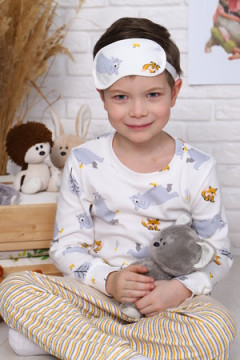 Детская пижама с брюками Зверята