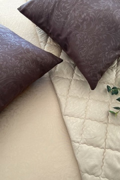 КПБ с одеялом New Style КМ-001 коричневый-бежевый