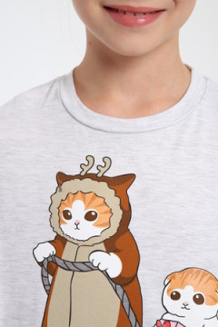 Пижама с шортами ПД-019-073 Кот Новый год