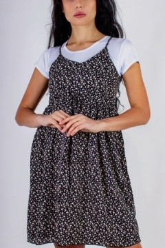 Сарафан с кокеткой+Футболка арт. 8686