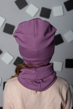 Комплект шапка и шарф FLT Стразы