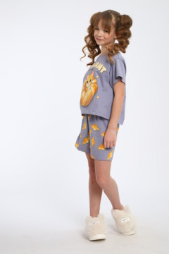 Пижама с шортами Круассаны арт. ПД-019-088