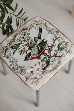 Подушка для мебели Сидушка на табурет квадратная