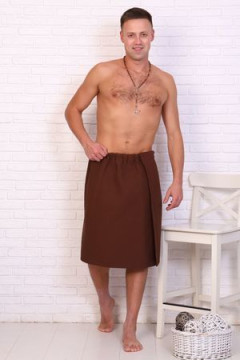 Полотенце для бани и сауны вафельное на липучке