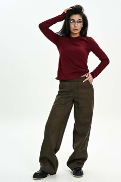 Брюки из мягкой эко замши