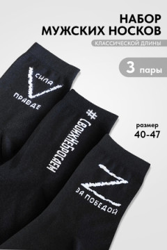 Носки стандарт Защитник (набор 3 пары)