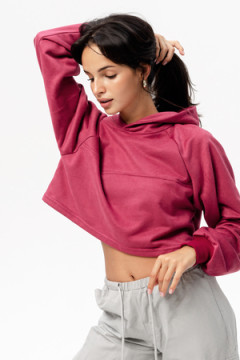 Свитшот 2 оверсайз короткий