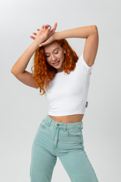 14410 футболка женская укороченная