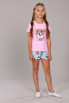 Пижама с шортами Пончики арт. ПД-009-026