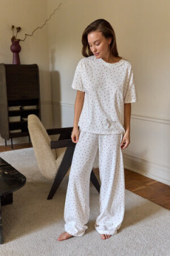 Пижама с брюками хлопковая Сердце