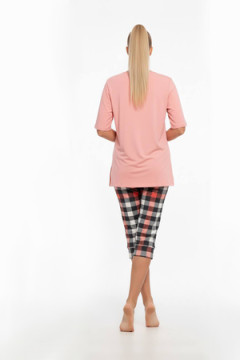 Пижама с бриджами с бриджами и футболкой - 401