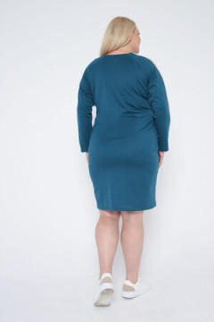 Платье трикотажное с молнией