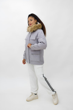 Куртка арт. 615 с натуральным мехом, Евро-зима, демисезон