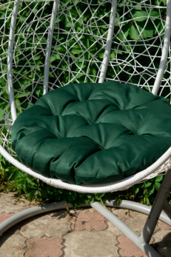 Подушка декоративная круглая на кресло 60 см, Грета(20%хл, 80%п/э), файбер, пакет с пл ручкой, ВО