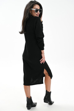 Платье теплое в рубчик