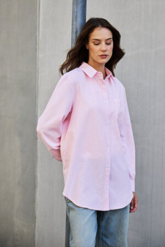 Рубашка оверсайз в полоску хлопковая