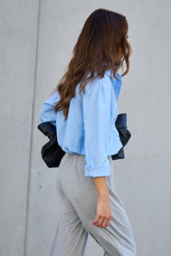 Рубашка оверсайз в полоску хлопковая