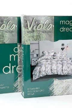 КПБ Полисатин ПСГ-204 брусника/св. серый