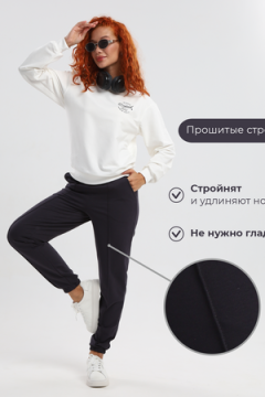 Костюм с брюками свитшот/джоггеры "Мила", 44-54, КМ 8-20