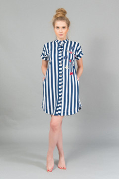 Халат на пуговицах 96