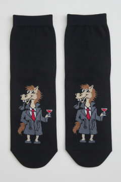 Носки стандарт Конь в пальто