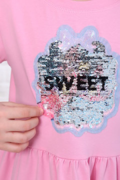 Платье Хвостик короткий рукав