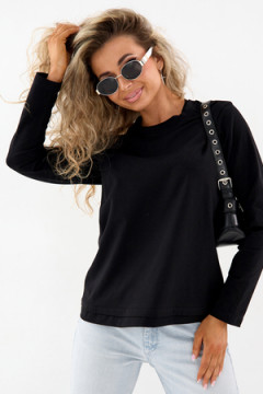 Лонгслив с отделкой