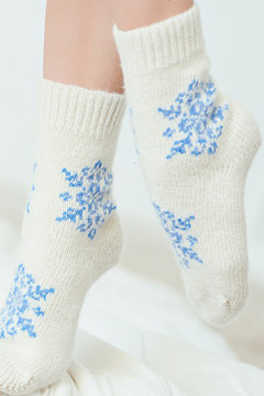 Носки шерстяные Снежинка
