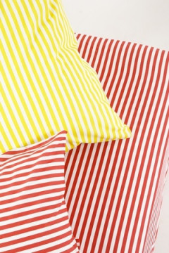 Простыня на резинке Urban Family Малиновый полоса