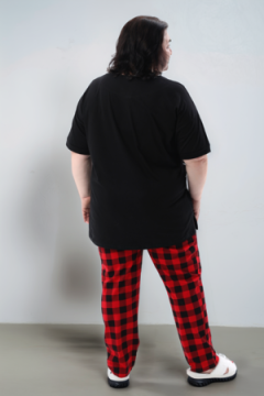 Пижама с брюками больших размеров Мишка