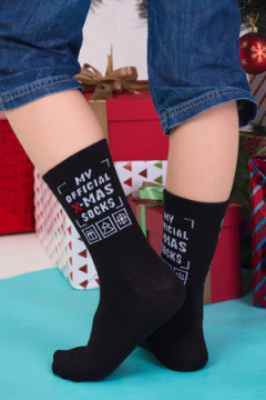 Детские носки высокие Санта Рок