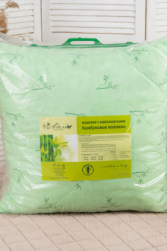 Подушка "Бамбук" п/э полиэфирное волокно, стег, пакет с пл. ручкой(Н)