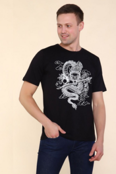 2224 Футболка мужская Тату дракона