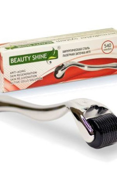Мезороллер для лица и тела Beauty Shine 540-1. 00 мм, хирургическая сталь. Серебристый