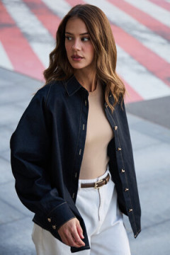 Рубашка джинсовая оверсайз