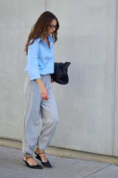 Рубашка оверсайз в полоску хлопковая