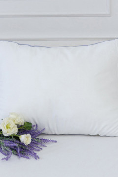 Подушка "Лебяжий пух"  поплин, 600гр пакет, скрутка(Н)