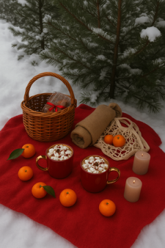 Плед Флисовый красный 100% полиэстер, плотность 130 г/м2