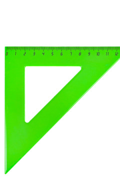 Треугольник ЦВЕТНОЕ АССОРТИ (Л-6204) 12 см. 45гр