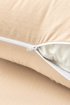 КПБ полукомплект простыня на резинке Борт 25 + 2 наволочки 50*70 экрю