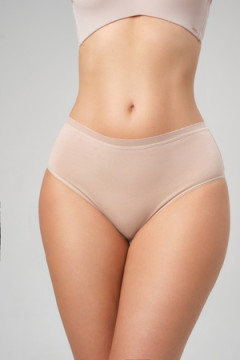 Трусы OIRO 0117 женские хлопковые черный/белый/бежевый 44-60 3 шт