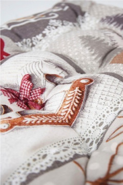 Подушка для мебели из рогожки 40*40см