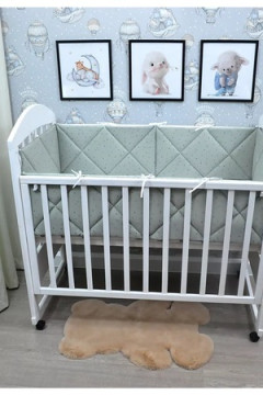 Бортик в кроватку для новорожденных стеганые