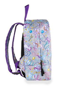 Рюкзак Малыш Единороги гимнасты серый