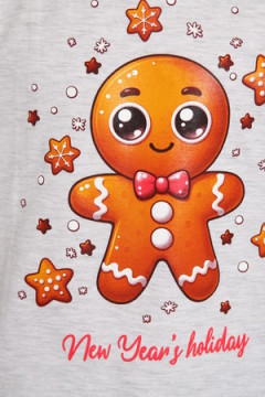 Пижама с шортами ПД-019-073 Кот Новый год